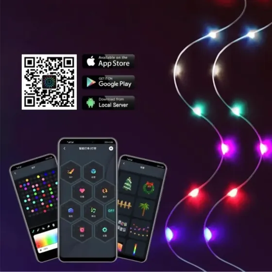 Розумна смарт гірлянда Niki Light smart роса rgb керування через смартфон пульт 10 метрів 100 лед Київ