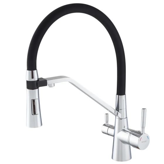 Кухонний змішувач Mixxus Premium Magnet 021 REFL.BLACK MI6973 Харків