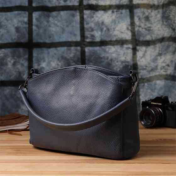 Сумка на плече з натуральної шкіри Vintage 23009 Синій Київ