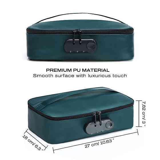 Кейс для игрушек Dorcel DISCREET BOX LUXURY GREEN, кодовый замок, 27×16×7,62 см Sex Aura Киев