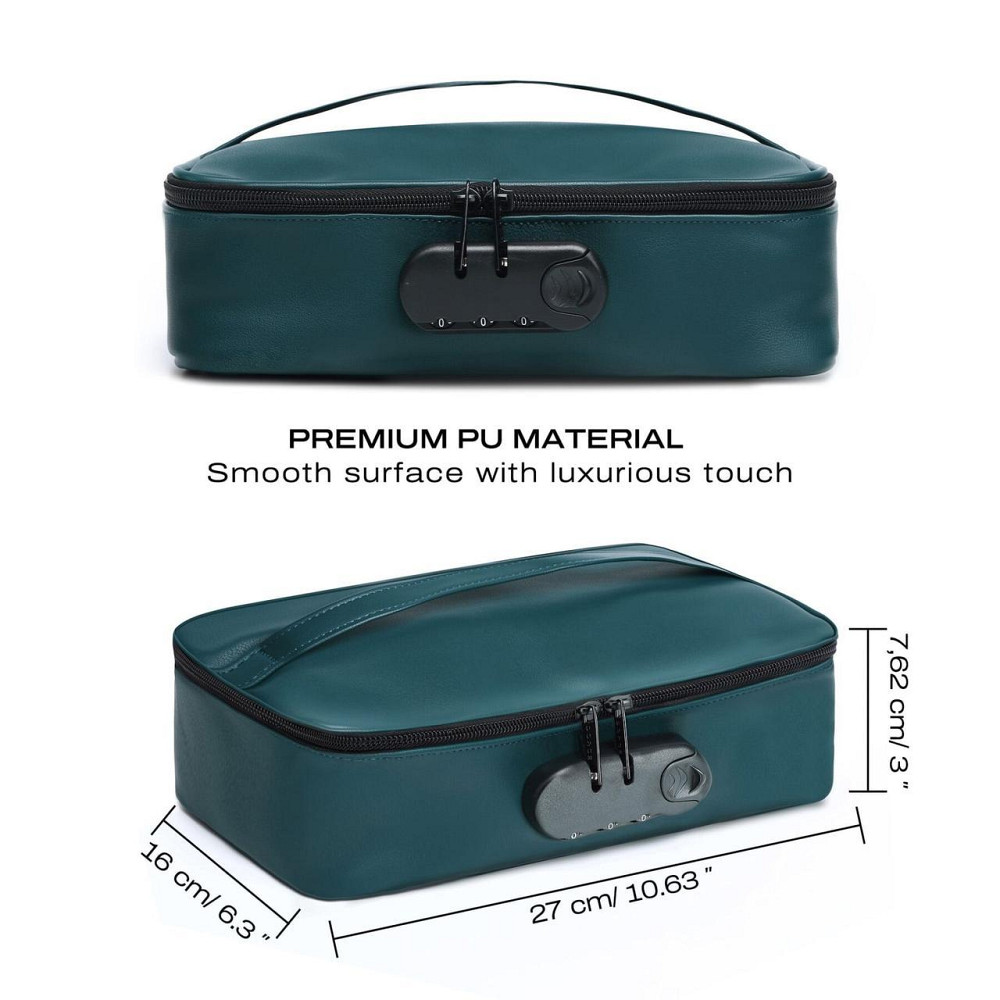 Кейс для игрушек Dorcel DISCREET BOX LUXURY GREEN, кодовый замок, 27×16×7,62 см Sex Aura Киев - изображение 6