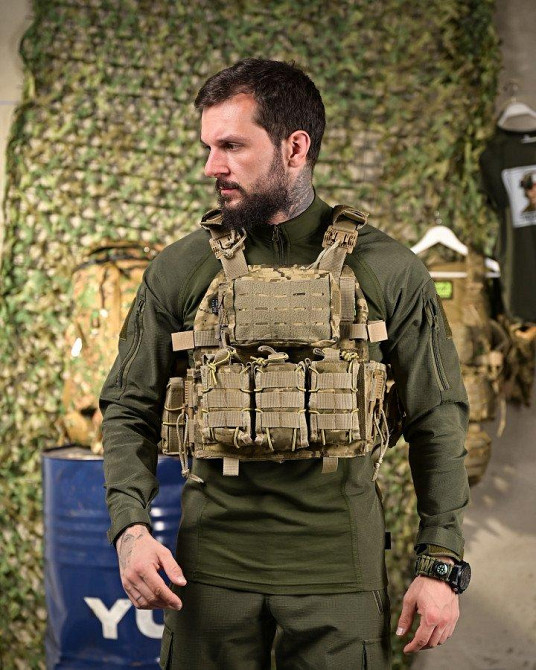 Плитоноска 4 точки сброса 7.62 пиксель   ПП4631 Одесса - изображение 1