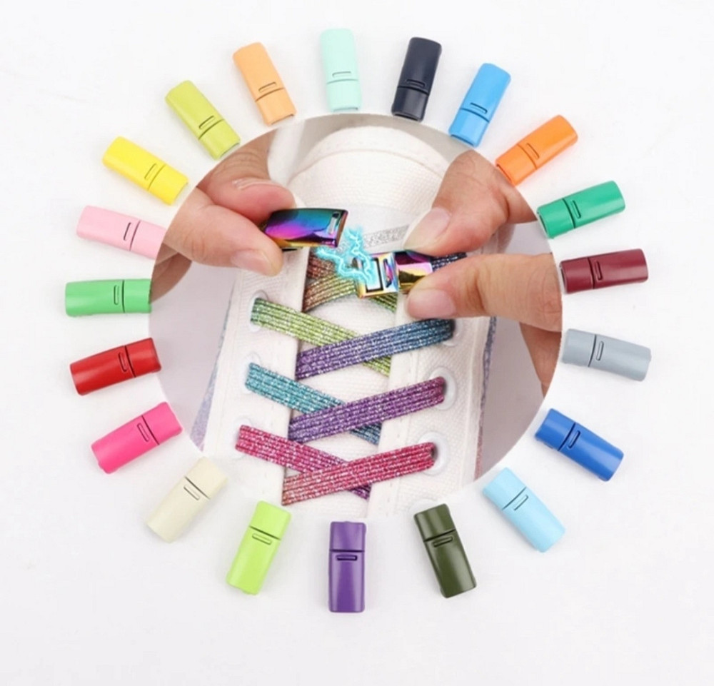 Застібка для шнурків магнітна  металева Білий Смела - изображение 2