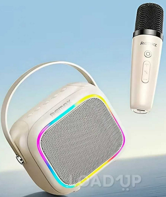 Караоке, портативная колонка REMAX RB-H13 (Bluetooth, 1200 мАч, с микрофоном, AUX, RGB)‌ Киев - изображение 1