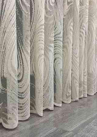 Тюль жаккард цвет бежевый 1997т Киев