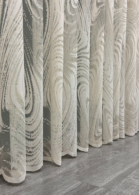 Тюль жаккард цвет бежевый 1997т Киев - изображение 6