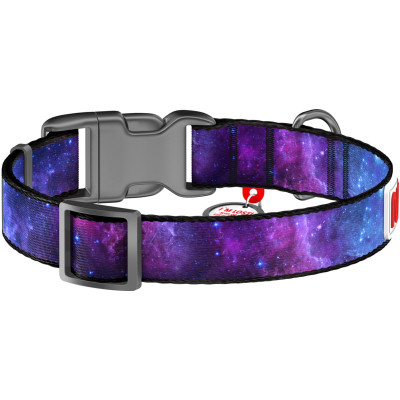 Ошейник для животных WAUDOG Nylon с QR паспортом "NASA21" пластиковый фастекс L (4503-0148) Винница - изображение 2