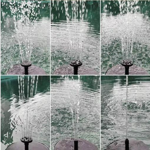 Садовий фонтан на сонячній батареї, 6 насадок 2,5вт 180мм Київ - фото 4