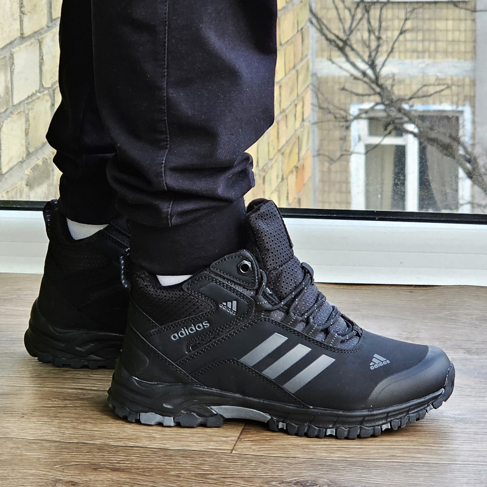 Зимние Кроссовки Adidas Climaproof с МЕХОМ Черные Мужские Ботинки Адидас (размеры: 42) - 59-4 Днепр - изображение 5