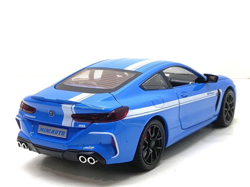 Машина Автосвіт BMW M8 інерційна відчиняються двері капот багажник 20 см Синя (AP-2056) Чернігів - фото 2