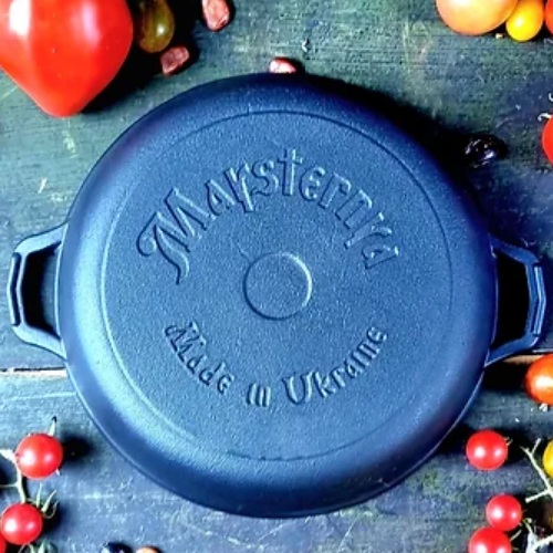 Жаровня d20*4 см чавунна лита Т1011 Майстерня Житомир - фото 3