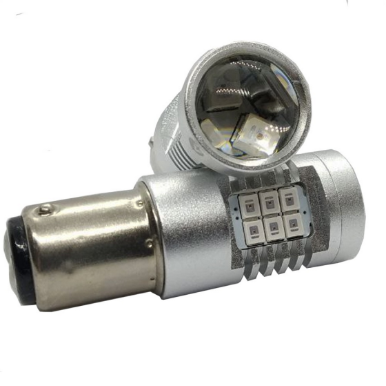 LED автолампа 4G21 STELLAR Красный P21W/ BA15S,1156 светодиодная, в габариты, стопы, повороты, подсветка номера, ДХВ (2 шт.) Винница