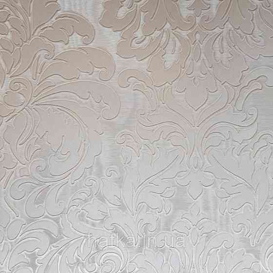 Шпалери вінілові на паперовій основі Sirpi Italian Silk 7 вензелі дамаски структурні сріблясті рожеві Київ