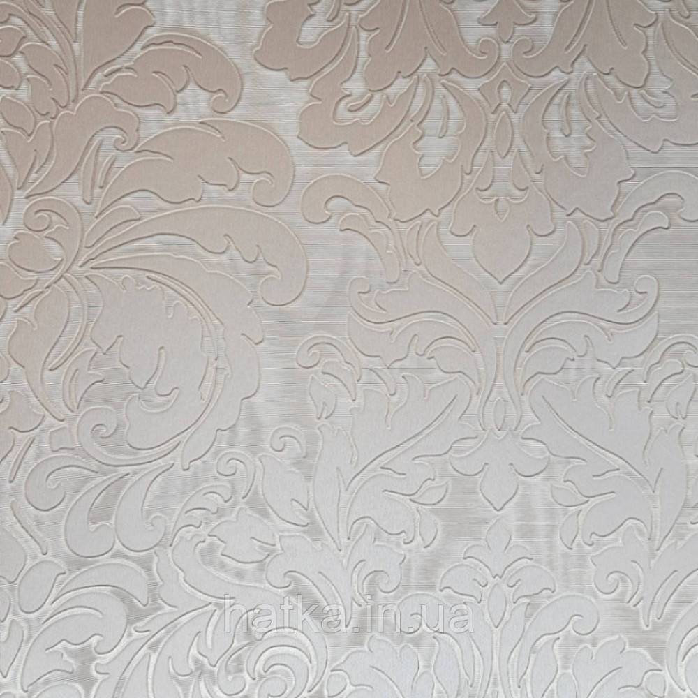 Шпалери вінілові на паперовій основі Sirpi Italian Silk 7 вензелі дамаски структурні сріблясті рожеві Київ - фото 1
