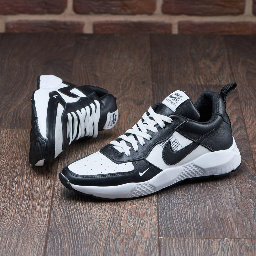 Чоловічі шкіряні кросівки 015-ч/б Харьков - изображение 10