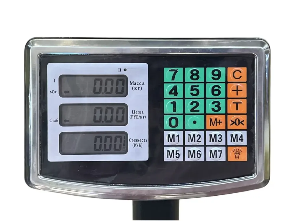 Весы электронные напольные 300 кг с платформой 40×50 см, металлический корпус, стойка, подсветка Одесса - изображение 2