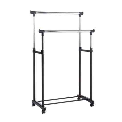 Напольная стойка вешалка для одежды M до 30кг, 80x37x155см регулируемая Винница