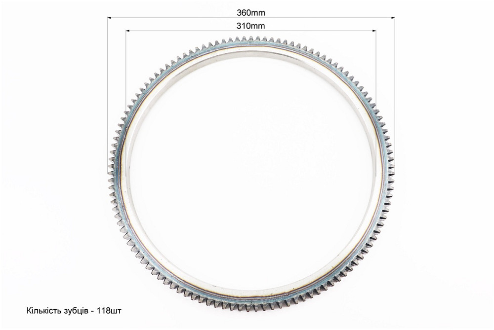 Вінець маховика Z-118, Dвнт.-310mm Київ - фото 2