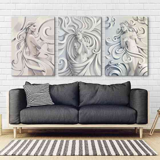 Модульна картина Абстракція Дівчина Art-34_B3 Київ