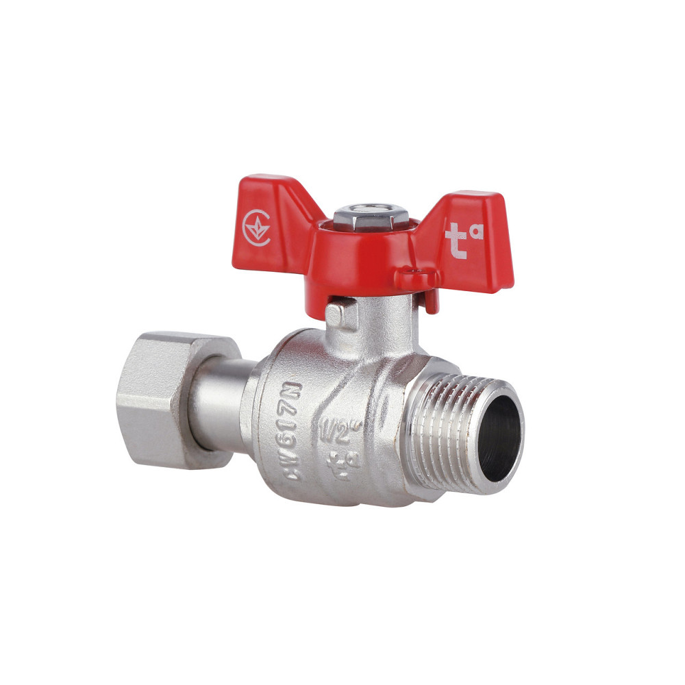 Кран кульовий із накидною гайкою Thermo Alliance Forte 1/2" ВЗ для води прямий SF261W15 Київ - фото 3