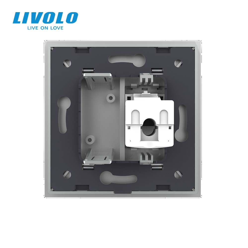 Розетка комп'ютерна RJ-45 Livolo сірий скло (VL-C791C-15) Коломыя - изображение 9