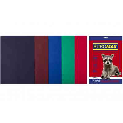 Папір Buromax А4, 80g, DARK 5colors, 50sh (BM.2721450-99) Вінниця