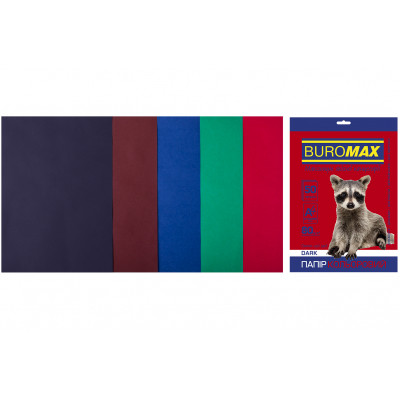 Папір Buromax А4, 80g, DARK 5colors, 50sh (BM.2721450-99) Вінниця - фото 1