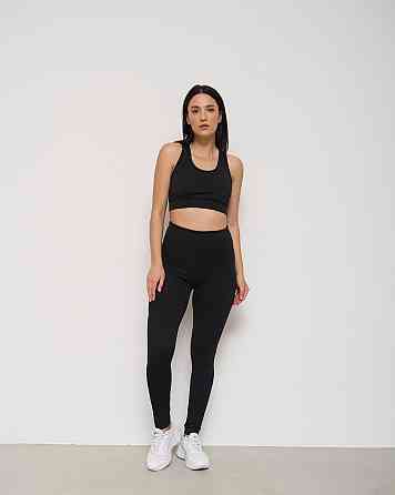 Лосини жіночі в рубчик Nicoletta 10076 Чорний, XL Київ