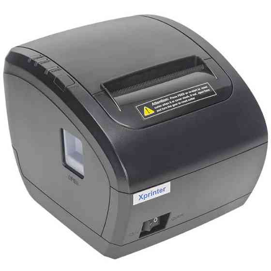 Друкарка чеків Xprinter XP-Q838L (термодрук, 230мм/с, стрічка 80мм, USB+Lan,RJ12, авторізак, чорний) Вінниця