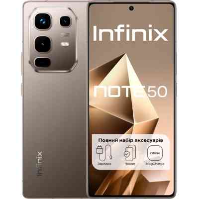 Мобільний телефон Infinix Note 50 8/256Gb Titanium Grey (4894947066382) Вінниця