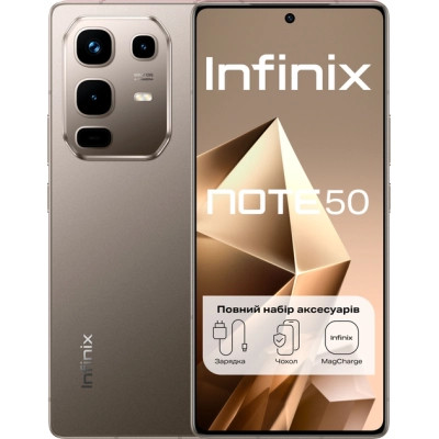 Мобильный телефон Infinix Note 50 8/256Gb Titanium Grey (4894947066382) Винница - изображение 1