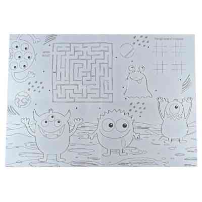 Набор для творчества Crayola Подложки-раскраски "Монстры" 2 шт с карандашами (15755-B) Винница