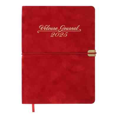 Тижневик Buromax датований 2026 VELOUR, А5 червоний (BM.2134-05) Вінниця