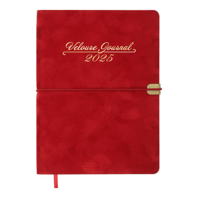 Тижневик Buromax датований 2026 VELOUR, А5 червоний (BM.2134-05) Вінниця - фото 1