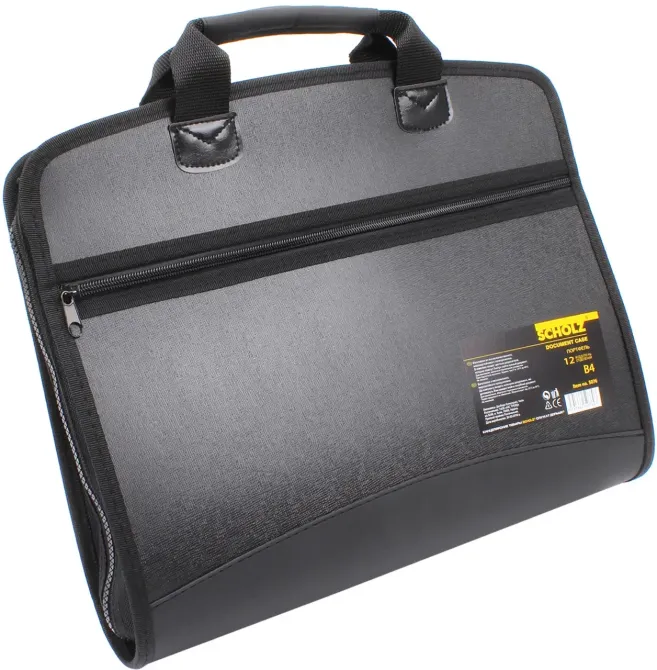 Портфель В4 12відділення "Scholz" 5076 з регістрами на блискавці комбінований, шт Київ - фото 1