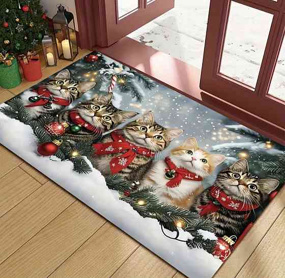 Килимок різдвяний з принтом 40х60 см Сміла