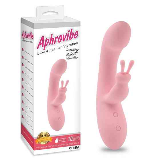 Вибратор кролик Chisa Aphrovibe Jumping Rabbit, розовый Sex Aura Киев