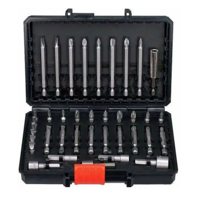 Набор бит Black&Decker PH0,PH1,SL4,SL6,Pz1,Pz2,Тx10,Тx20,L 25,50,75 мм,38 шт, кейс (A7202) Винница - изображение 2