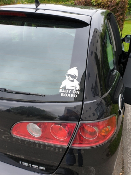 Наклейка на авто Діти у машині Київ - фото 7