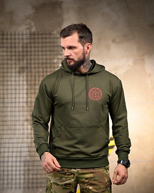 Милитари Худи Смерть зачекає oliva РП7404 Одеса - фото 2