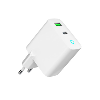 Зарядний пристрій Gembird 1xUSB-A + 1 Type-C (PD20Вт + QC3.0 18Вт) white (TA-UC-PDQC20L-W-01) Вінниця - фото 3