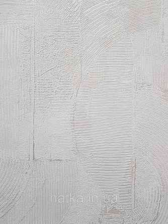 Обои виниловые на флизелине Sintra Edelina геометрия абстракция фигуры структурные 3д белые серебристые Киев