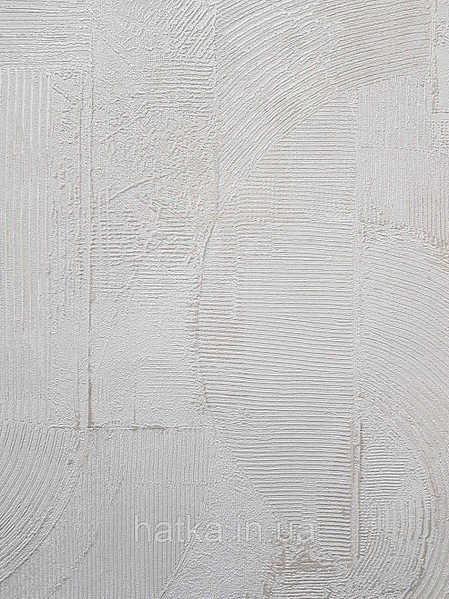 Обои виниловые на флизелине Sintra Edelina геометрия абстракция фигуры структурные 3д белые серебристые Киев - изображение 1