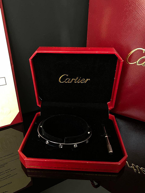 Cartier браслет love с отверткой / лимонное золото AU 750 / Картье браслет Одесса - изображение 1