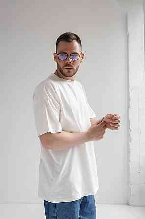 Футболка мужская оверсайз Белый 3XL/4XL Харьков