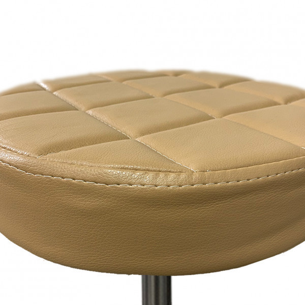 Стул для мастера без спинки Йола на хромированной ножке Бежевый Киев - изображение 2