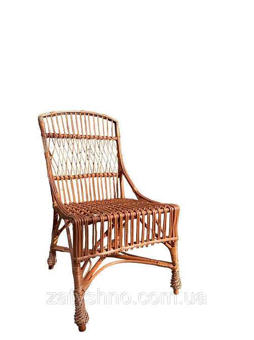 Стілець кухонний із лози зі спинкою Київ - фото 6