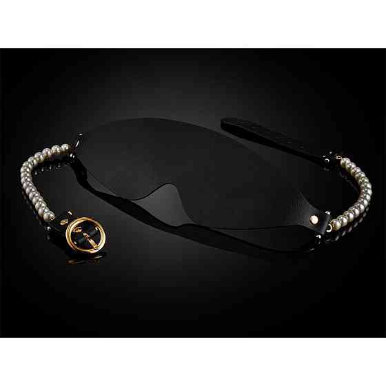 Маска BDSM Boudoir Pearl Blindfold Guilty Pleasure, чорно-золота Sex Aura Київ