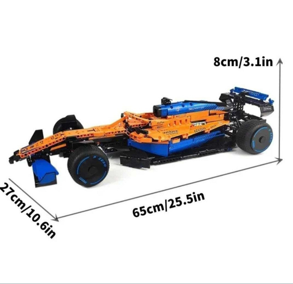 Конструктор машика  Technic Гоночний автомобіль McLaren F-1 (1434 деталей)маштаб 1:8 Макларен  жовта Киев - изображение 8