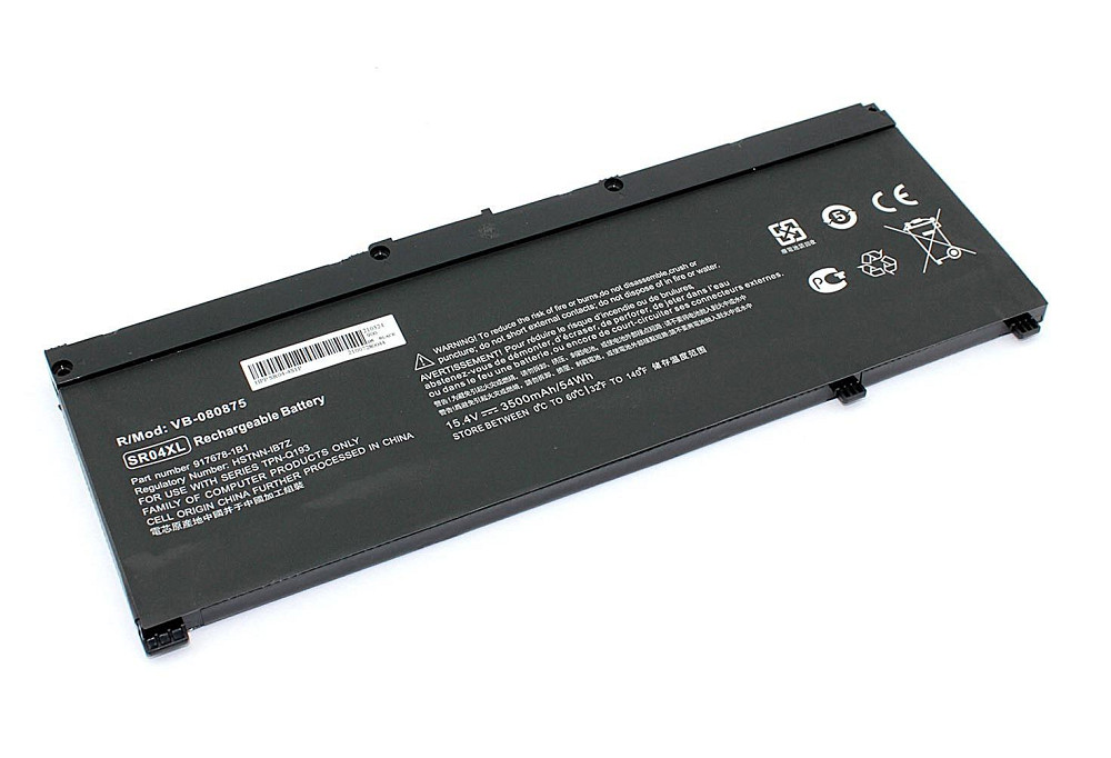 Аккумулятор для ноутбука HP SR04XL Omen 15-ce 15.4V Black 3500mAh OEM Вінниця - фото 1